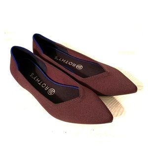 Rothy’s Port Pointed Toe Flats, Women’s US 9